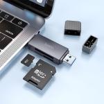 Hoco SD Card Reader HB45 - Metal Grey