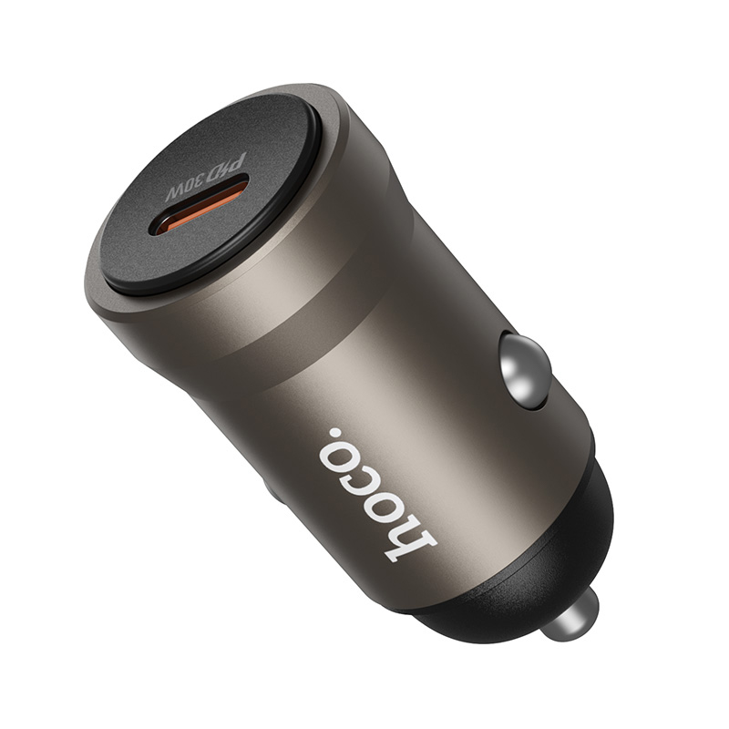 Hoco Single Port PD30W Car Charger Z62A - Gold