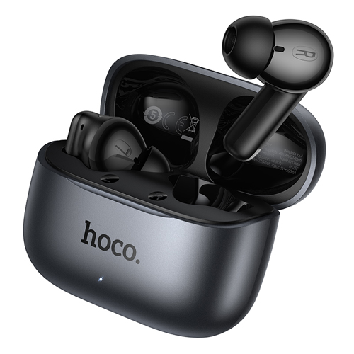 Hoco Smart AI Translation Wireless Headset with Charging Case EQ27 - Metal Gray