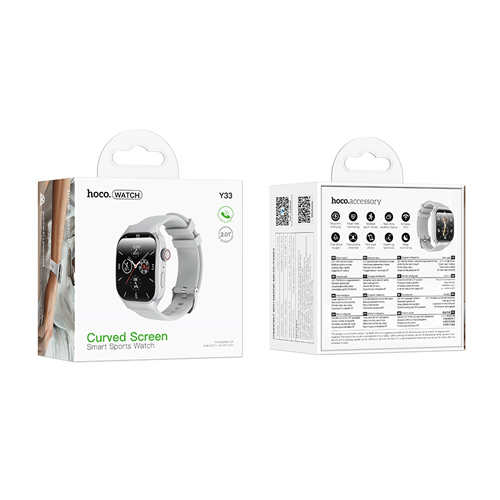Hoco Smart Sport Watch Y33 (Call Version) - Silver
