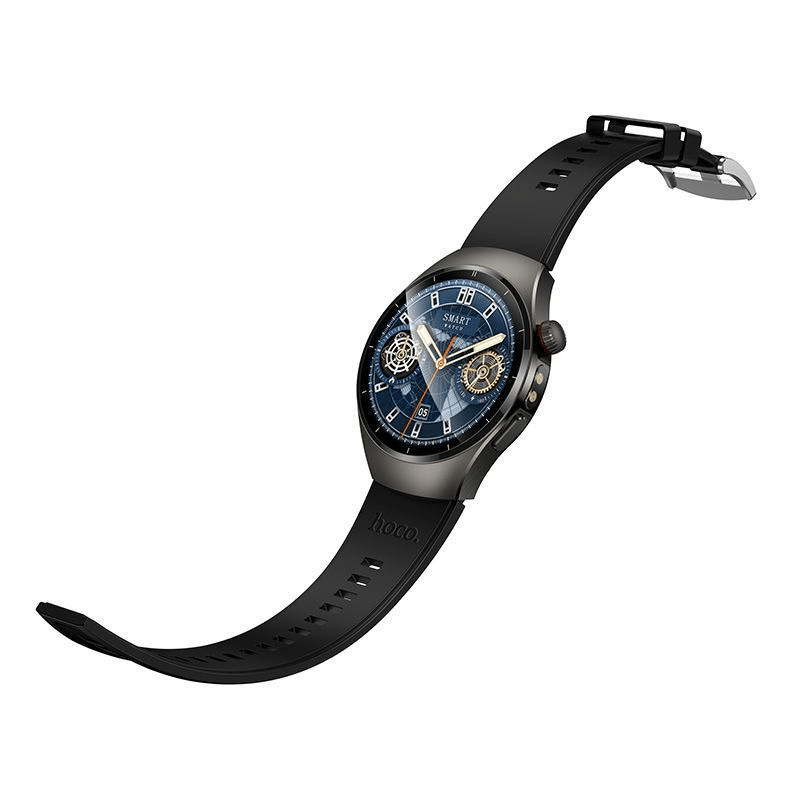 Hoco Smart Watch Y40 with 2 Straps (Call Version) - Black