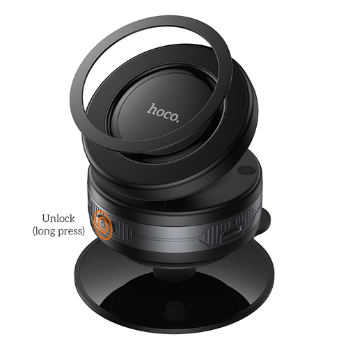 Hoco Suction Cup Magnetic Car Holder H87 - Black