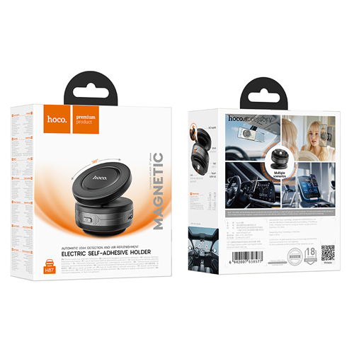 Hoco Suction Cup Magnetic Car Holder H87 - Black