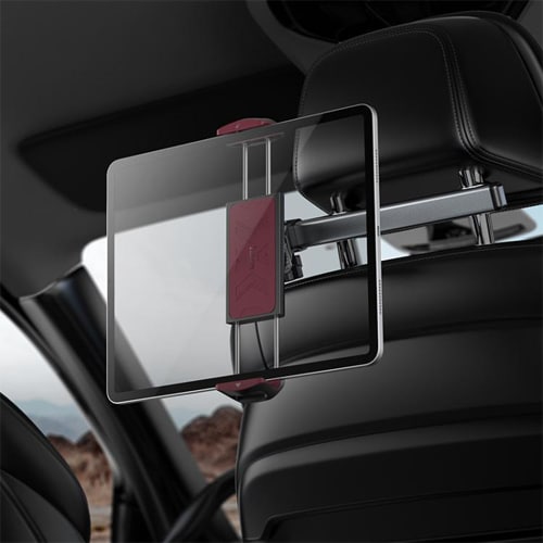 Hoco Telescopic Phone & Tablet Car Holder for Rear Pillow H69 - Black