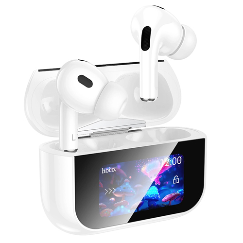 Hoco Touch Screen Wireless Headset with Charging Case EW79 - White
