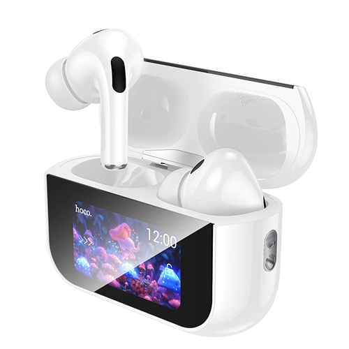 Hoco Touch Screen Wireless Headset with Charging Case EW79 - White