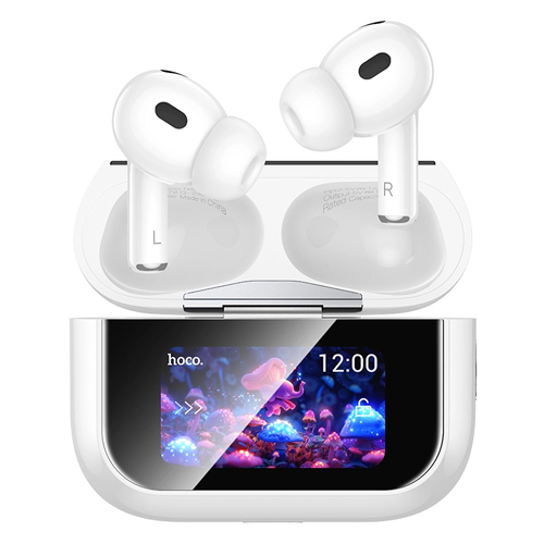 Hoco Touch Screen Wireless Headset with Charging Case EW79 - White