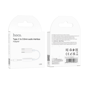 Hoco USB-C To 3.5mm AUX Adapter LS35 - White