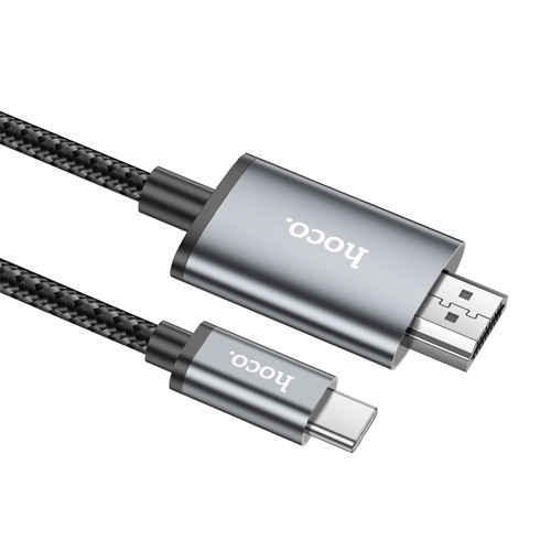 Hoco USB-C to HDMI 4K 2m Cable UA27 - Metal Gray
