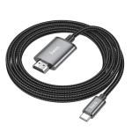 Hoco USB-C to HDMI 4K 2m Cable UA27 - Metal Gray