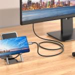 Hoco USB-C to HDMI 4K 2m Cable UA27 - Metal Gray