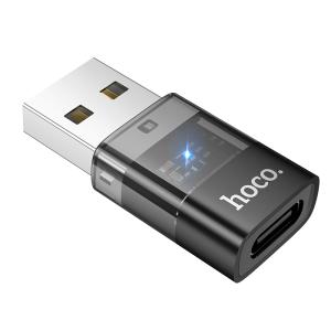 Hoco USB Male to USB-C Female USB2.0 Adapter UA36C - Black