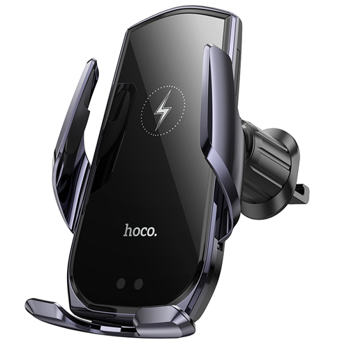 Hoco Wireless Fast Charging Air-Outlet Phone Car Holder CA202 - Black