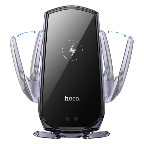 Hoco Wireless Fast Charging Air-Outlet Phone Car Holder CA202 - Black
