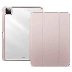 Hybrid Folio Cover for Apple iPad Air 6 13" (2024) / Air 7 13" (2025) / Air 8 13" (2026) / iPad Pro 12.9 (3rd / 4th / 5th / 6th Gen) - Pink