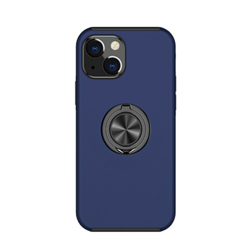 Hybrid Shock Absorbing Case with Kickstand for Apple iPhone 16 Plus - Navy Blue