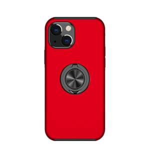 Hybrid Shock Absorbing Case with Kickstand for Apple iPhone 15 Plus / 14 Plus - Red