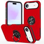 Hybrid Shock Absorbing Case with Kickstand for Apple iPhone 17 Air - Red