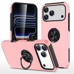 Hybrid Shock Absorbing Case with Kickstand for Apple iPhone 17 Pro - Pink