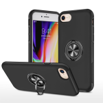 Hybrid Shock Absorbing Case with Kickstand for Apple iPhone SE (2022) / SE (2020) / 6 / 7 / 8 - Black