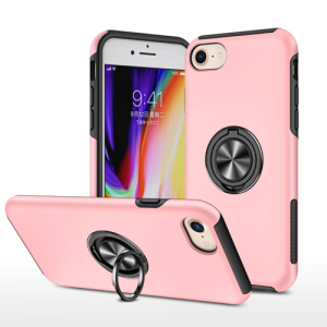 Hybrid Shock Absorbing Case with Kickstand for Apple iPhone 16e / 17e - Pink