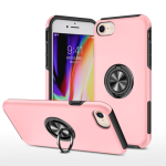 Hybrid Shock Absorbing Case with Kickstand for Apple iPhone SE (2022) / SE (2020) / 6 / 7 / 8 - Pink