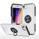 Hybrid Shock Absorbing Case with Kickstand for Apple iPhone 16e / 17e - Silver