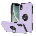 Hybrid Shock Absorbing Case with Kickstand for Apple iPhone XR - Purple