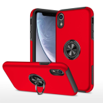 Hybrid Shock Absorbing Case with Kickstand for Apple iPhone XR - Red