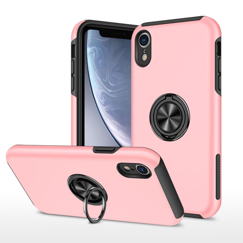 Hybrid Shock Absorbing Case with Kickstand for Apple iPhone XR - Pink