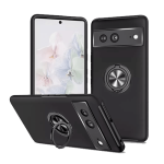 Hybrid Shock Absorbing Case with Kickstand for Google Pixel 7 - Black