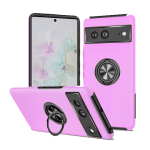Hybrid Shock Absorbing Case with Kickstand for Google Pixel 6a - Purple