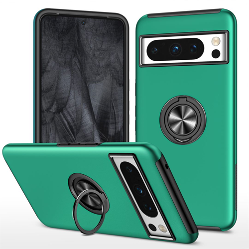 Hybrid Shock Absorbing Case with Kickstand for Google Pixel 8a  - Green