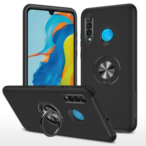 Hybrid Shock Absorbing Case with Kickstand for Huawei P30 Lite - Black