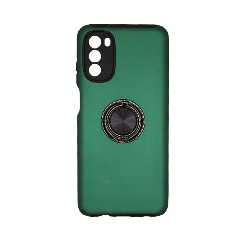 Hybrid Shock Absorbing Case with Kickstand for Moto G 5G (2022) - Green
