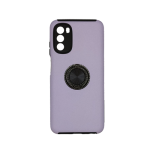 Hybrid Shock Absorbing Case with Kickstand for Moto G 5G (2022) - Purple