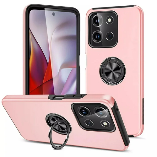 Hybrid Shock Absorbing Case with Kickstand for Moto G Play (2026) / Moto G 5G (2026) - Pink