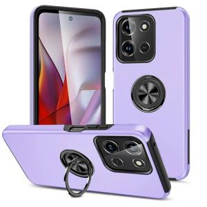 Hybrid Shock Absorbing Case with Kickstand for Moto G Play (2026) / Moto G 5G (2026) - Purple