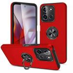 Hybrid Shock Absorbing Case with Kickstand for Moto G Play (2026) / Moto G 5G (2026) - Red