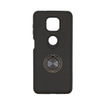 Hybrid Shock Absorbing Case with Kickstand for Moto G Power (2021) - Black