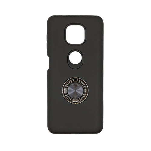 Hybrid Shock Absorbing Case with Kickstand for Moto G Power (2021) - Black