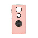 Hybrid Shock Absorbing Case with Kickstand for Moto G Power (2021) - Pink