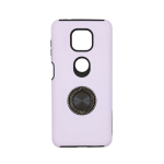 Hybrid Shock Absorbing Case with Kickstand for Moto G Power (2021) - Purple