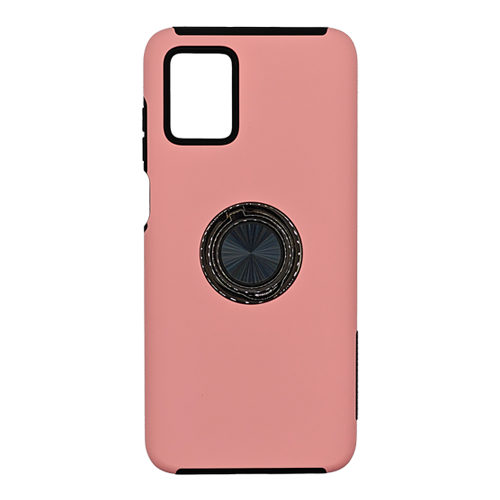 Hybrid Shock Absorbing Case with Kickstand for Moto Edge (2023) - Pink