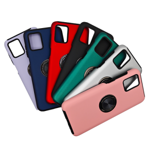 Hybrid Shock Absorbing Case with Kickstand for Moto G Power 5G (2023) - Purple