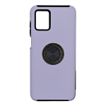 Hybrid Shock Absorbing Case with Kickstand for Moto G Stylus (2024) - Purple