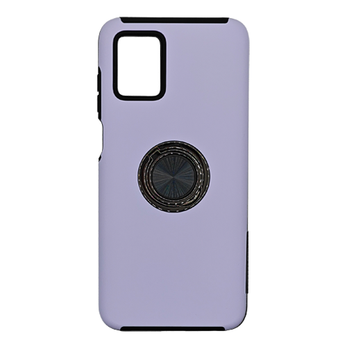 Hybrid Shock Absorbing Case with Kickstand for Moto G Power 5G (2025) - Purple