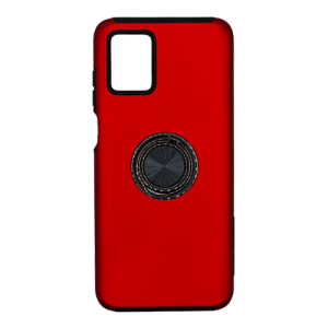 Hybrid Shock Absorbing Case with Kickstand for Moto G Play (2024) / Moto G 5G (2024) - Red