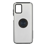 Hybrid Shock Absorbing Case with Kickstand for Moto G Play (2024) / Moto G 5G (2024) - Silver