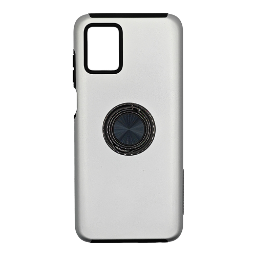 Hybrid Shock Absorbing Case with Kickstand for Moto G Stylus 5G (2025) - Silver